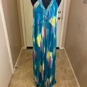Lane Bryant Multicolor Maxi Dress
